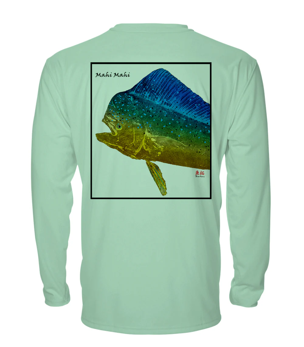 Mahi Bull Head - chillBRO® by Denali Mens Long Sleeve Sun Protective Shirt - Image 10
