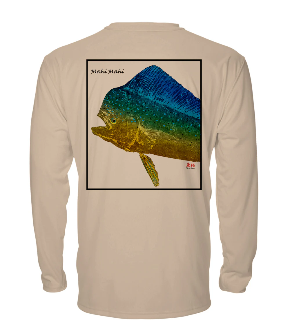 Mahi Bull Head - chillBRO® by Denali Mens Long Sleeve Sun Protective Shirt - Image 13