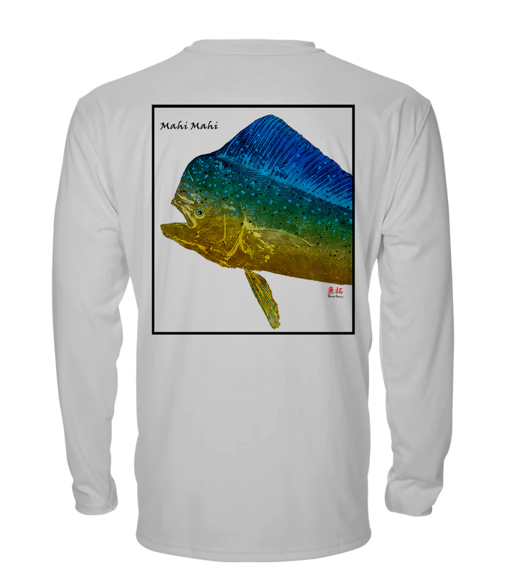 Mahi Bull Head - chillBRO® by Denali Mens Long Sleeve Sun Protective Shirt - Image 7