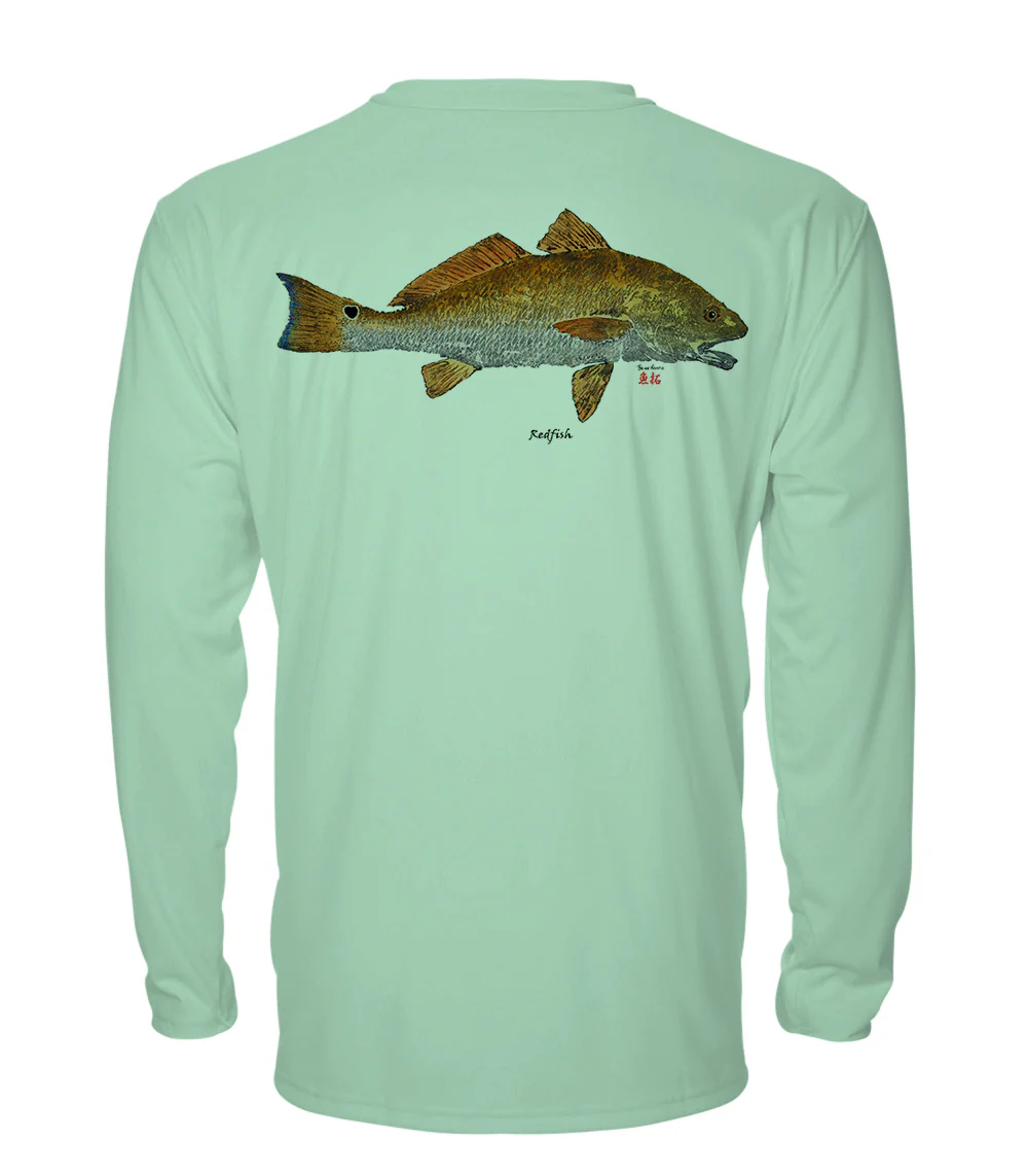 Small Redfish - chillBRO® by Denali Mens Long Sleeve Sun Protective Shirt - Image 10
