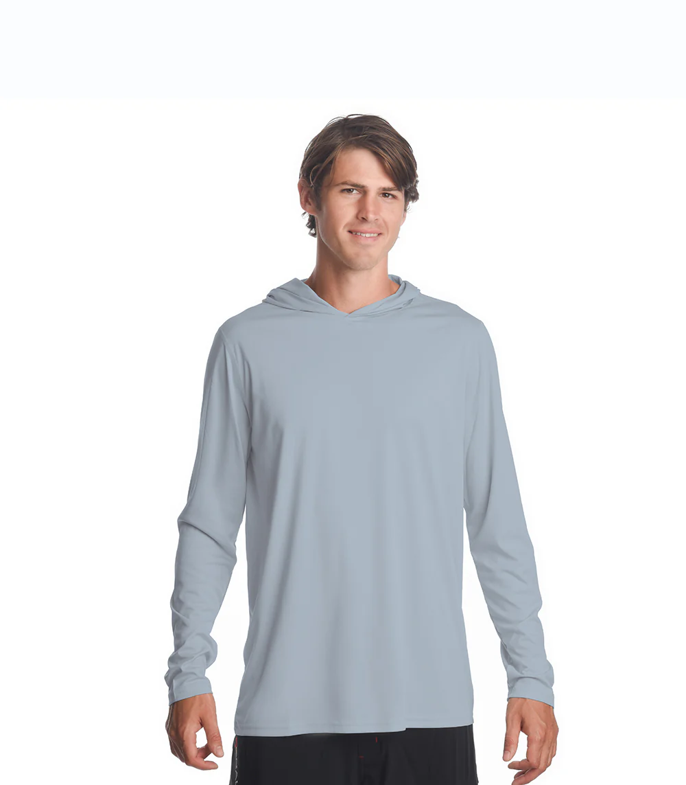 Teaser™ Mens Long Sleeve Hoodie ProtectUV® Sun Protective Shirt - Image 13