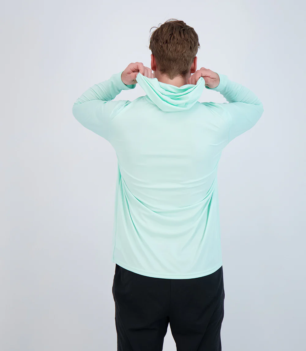 Teaser™ Mens Long Sleeve Hoodie ProtectUV® Sun Protective Shirt - Image 8