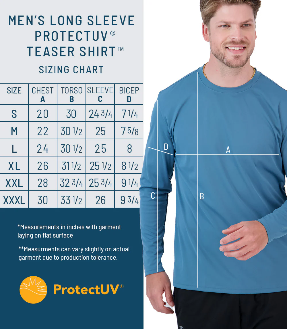 Teaser™ Mens Long Sleeve ProtectUV® Sun Protective Shirt - Image 70