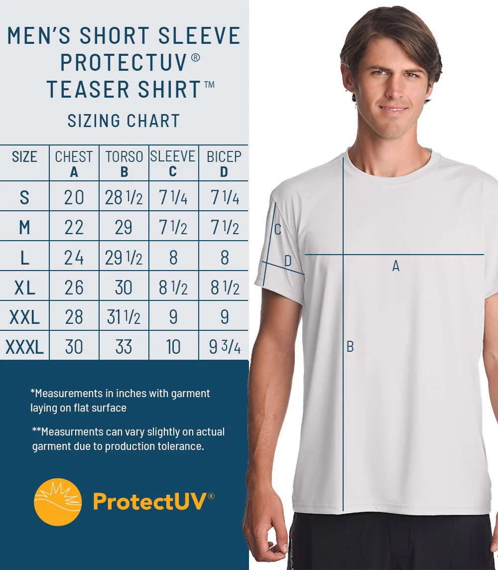 Teaser™ Mens Short Sleeve ProtectUV® Sun Protective Shirt - Image 105