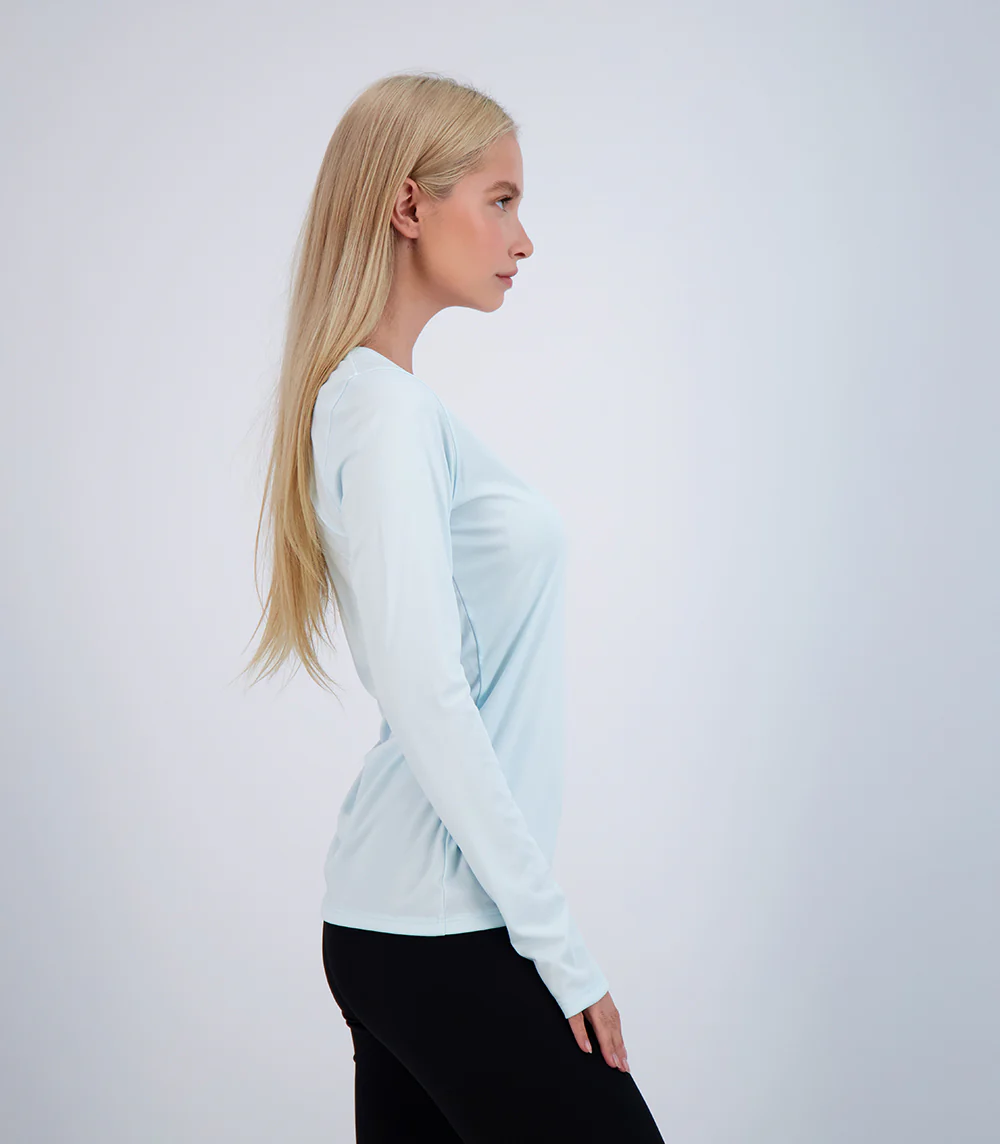 Bonita Ladies Long Sleeve V Neck ProtectUV® Sun Protective Shirt - Image 11