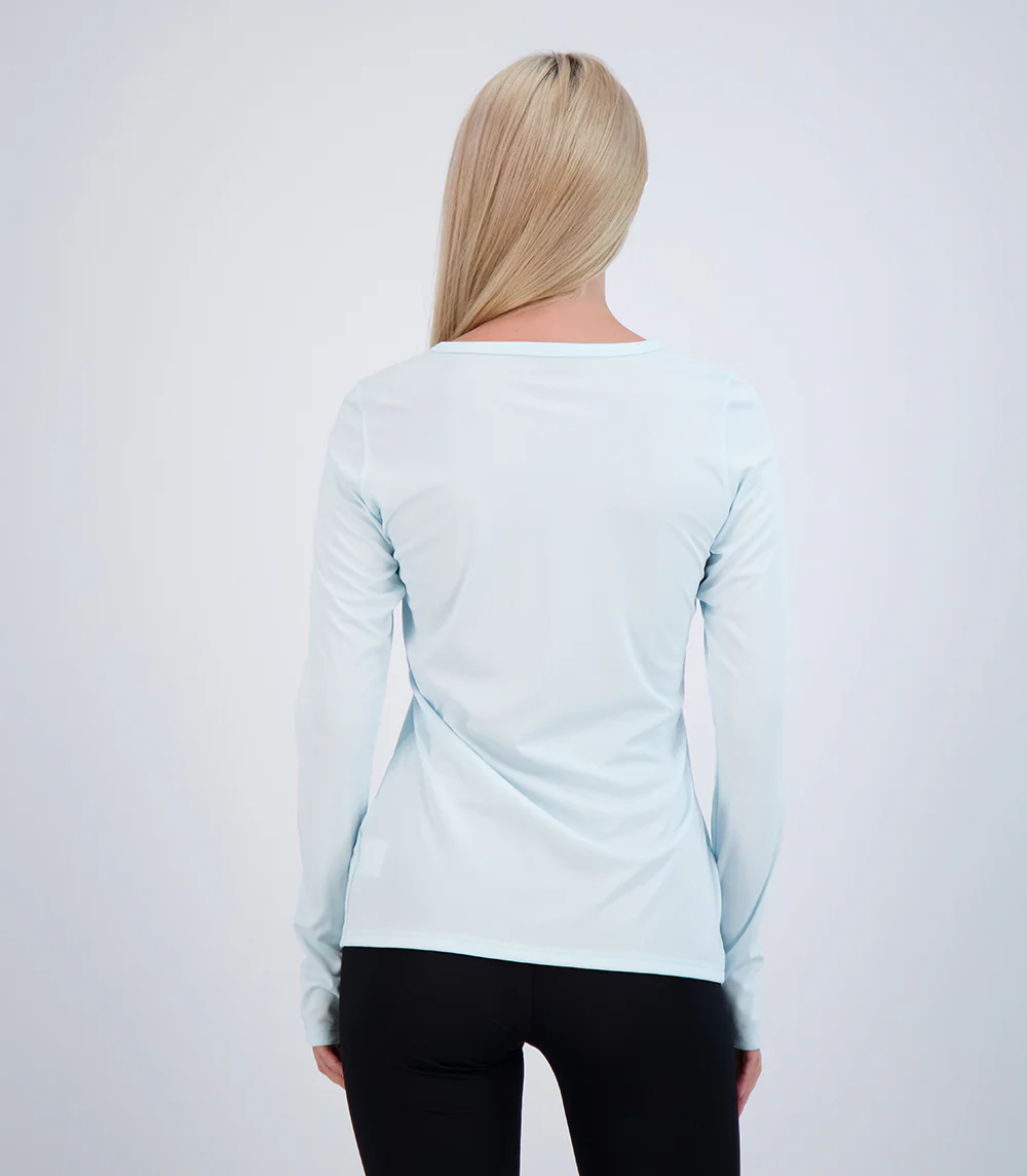 Bonita Ladies Long Sleeve V Neck ProtectUV® Sun Protective Shirt - Image 12