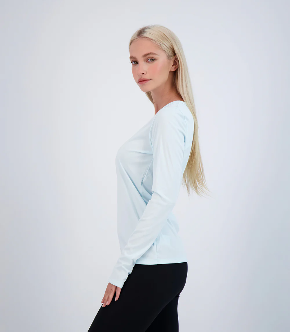 Bonita Ladies Long Sleeve V Neck ProtectUV® Sun Protective Shirt - Image 13