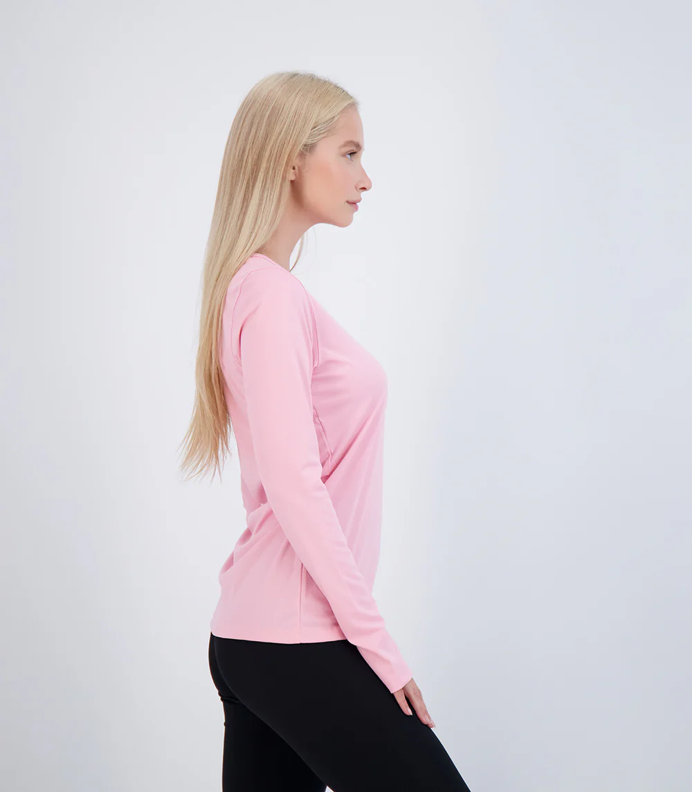 Bonita Ladies Long Sleeve V Neck ProtectUV® Sun Protective Shirt - Image 16