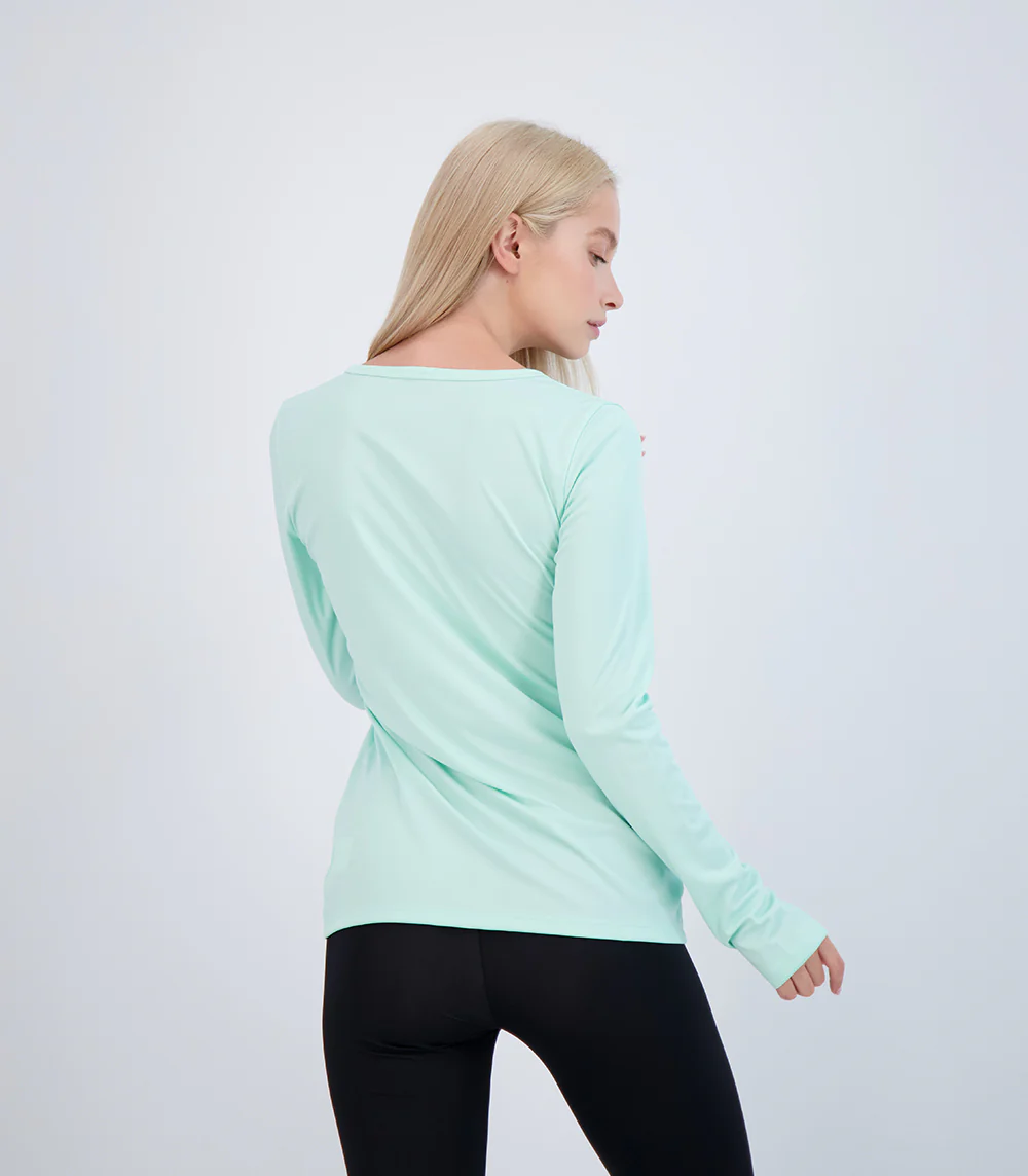 Bonita Ladies Long Sleeve V Neck ProtectUV® Sun Protective Shirt - Image 22