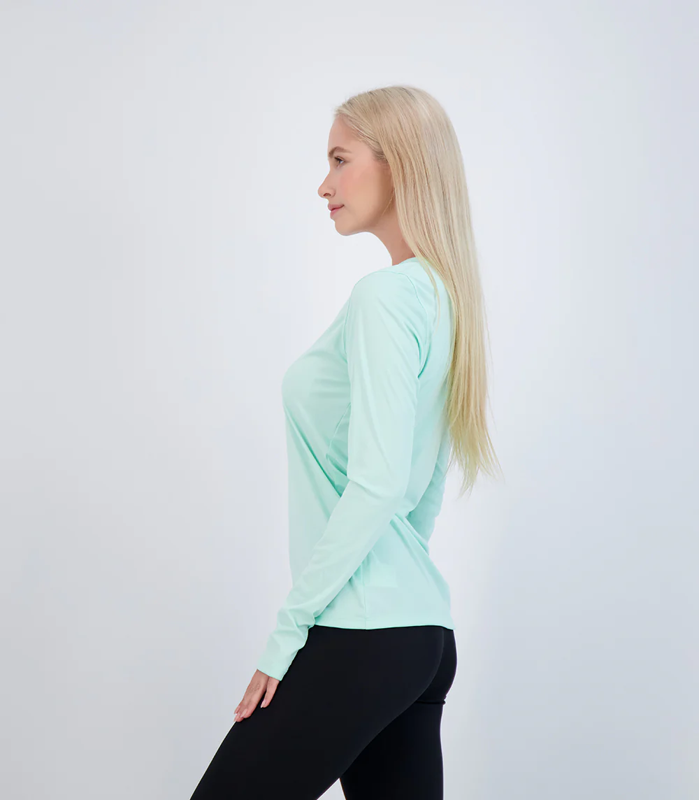 Bonita Ladies Long Sleeve V Neck ProtectUV® Sun Protective Shirt - Image 23
