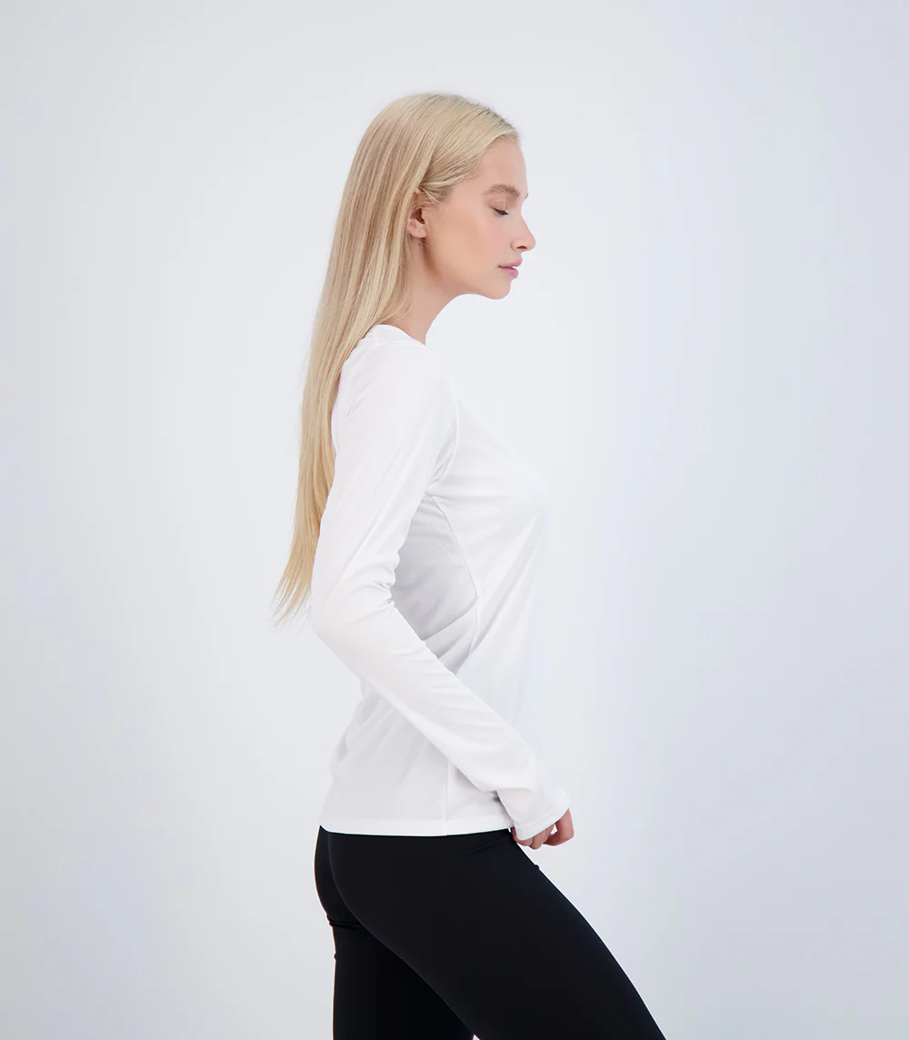 Bonita Ladies Long Sleeve V Neck ProtectUV® Sun Protective Shirt - Image 27