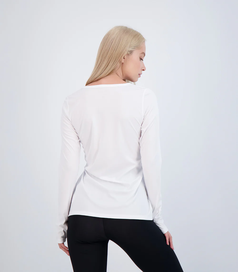 Bonita Ladies Long Sleeve V Neck ProtectUV® Sun Protective Shirt - Image 28