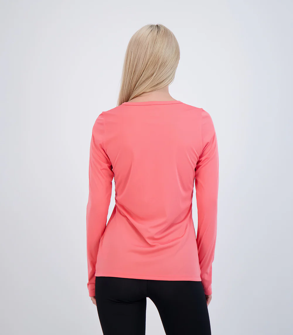 Bonita Ladies Long Sleeve V Neck ProtectUV® Sun Protective Shirt - Image 3